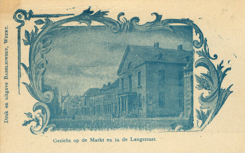 Gezicht op de Markt en Langstraat