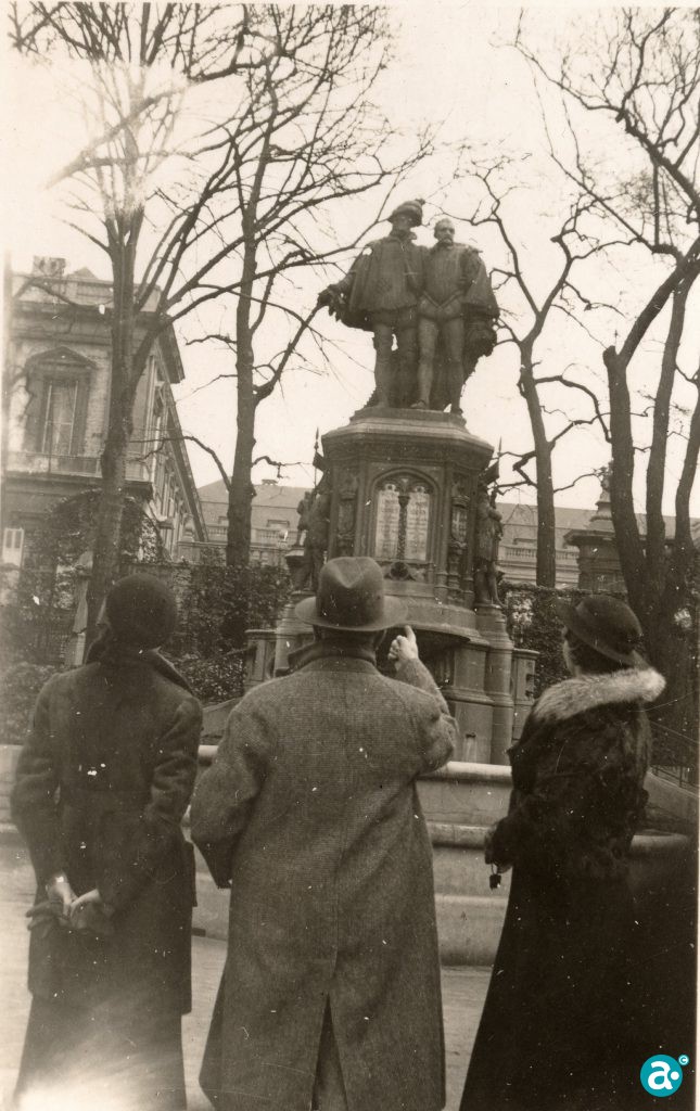 1920 standbeeld graaf Horn en graaf Egmont in Brussel